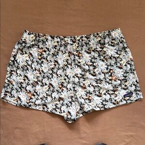 Patagonia Athletic Shorts Black and White Lightweight Design